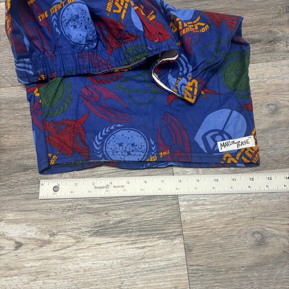 NWT‎ Vintage 90s Star Trek The Next Generation AOP Mens L Shorts USA Deadstock - Picture 9 of 9